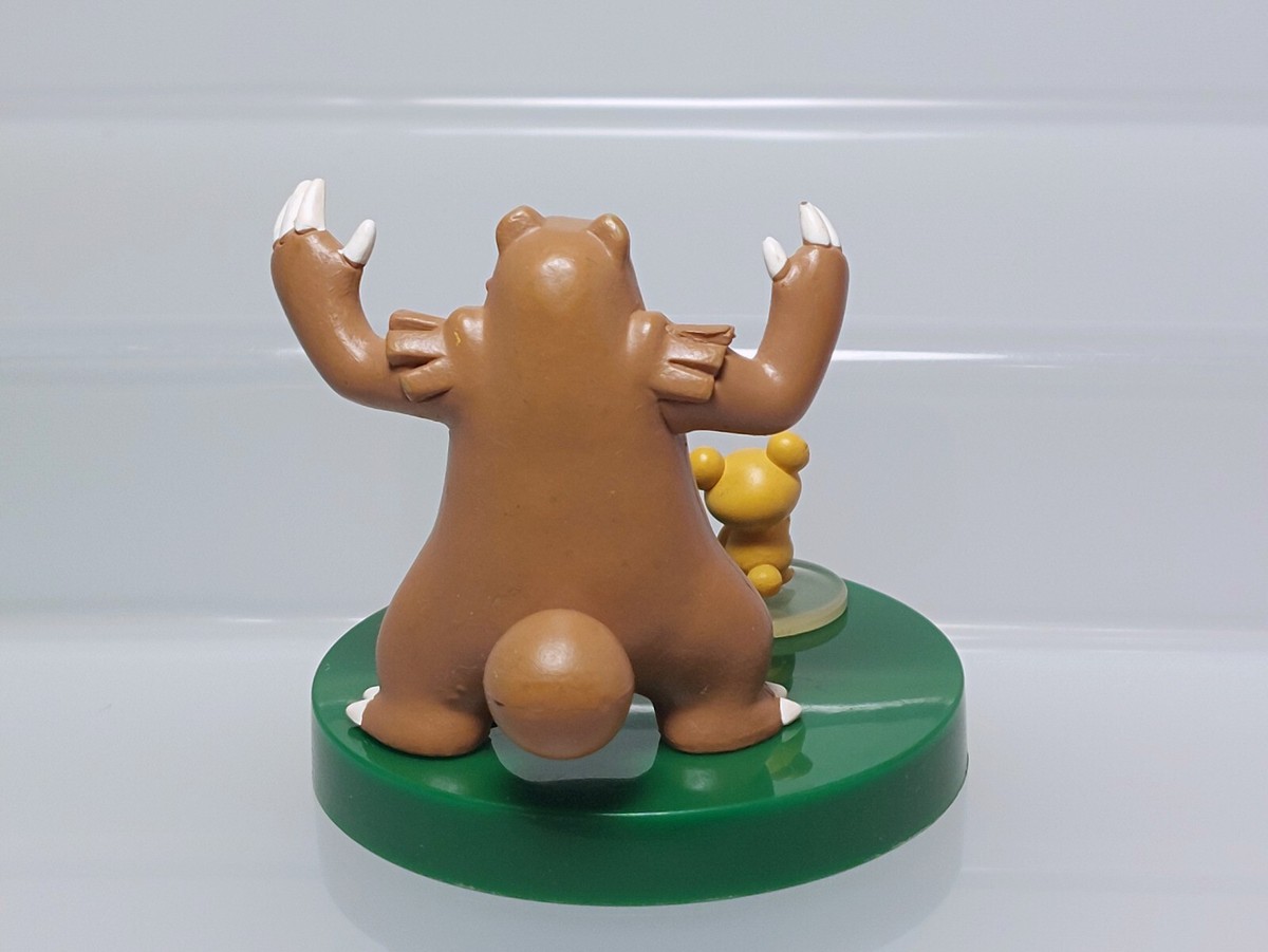 Ursaring Teddiursa Pokemon Zukan 1/40 Scale Figure Tomy 2005 Ursaring Teddiursa Pokemon Zukan 1/40 Scale Figure Tomy 2005