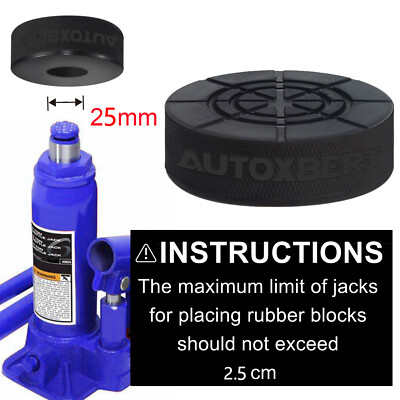 #ad Bottle Jack Hilka 3T Jacking Rubber Protection Pad 25mm Dia Blind Hole On Bottom $8.35