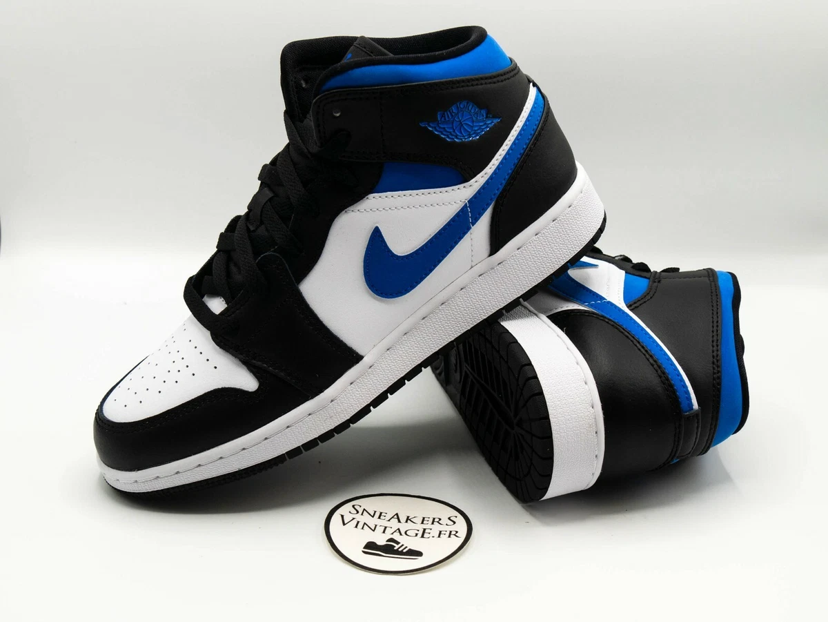 impuls Vertrouwelijk Algemeen New 2021 Nike Air Jordan 1 Mid White Black Racer Blue GS EU 37 38 39 40  SOLD OUT | eBay