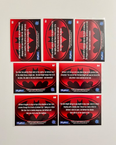 R.A.S. GREEN FOIL Cards 1995 The Adventures of Batman & Robin #R3-R9 - Picture 2 of 2