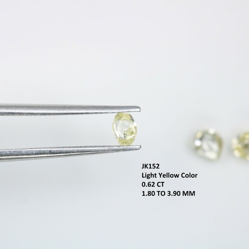 0,62 ct Kristall grober hellgelber Diamant unregelmäßiger Form für Designerschmuck - Bild 2 von 12