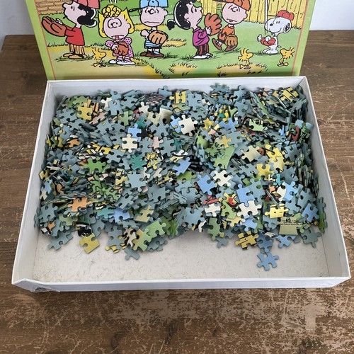 Vintage Snoopy Peanuts Puzzle Puzzle 1000 MB Baseball  - Bild 10 von 12