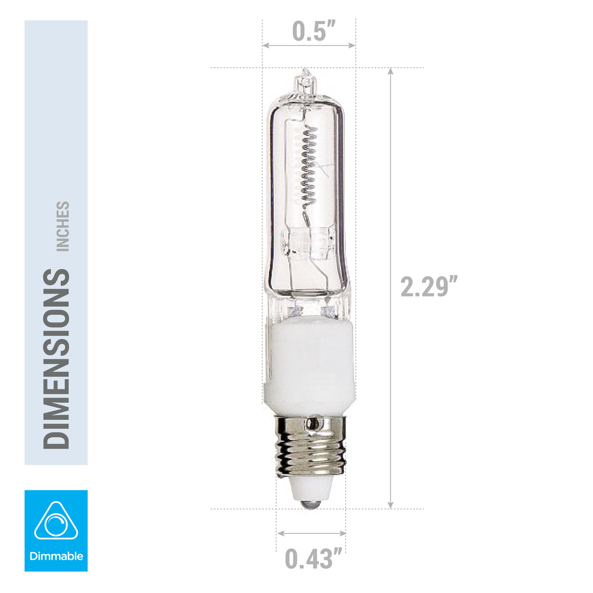 4 Pack Q150CL/MC 150 Watt 150W T4 T4.5 E11 Mini Candelabra