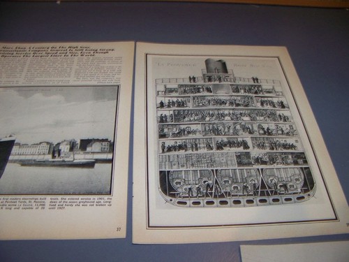 VINTAGE..FRENCH LINE STEAMSHIPS..HISTORY/PHOTOS/DETAILS..RARE! (699R) - Picture 3 of 7