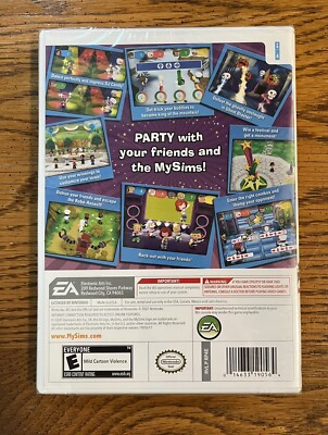 My Sims Party (Nintendo Wii, 2009) MySims Brand New Factory Sealed