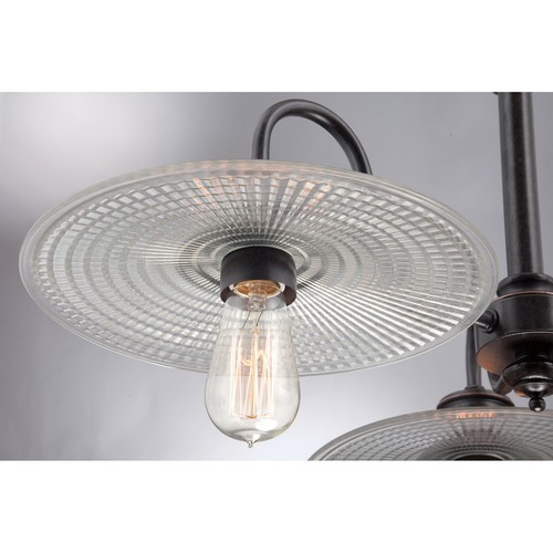 Quoizel Admiral 30" Chandelier 3 Light Fixture Imperial Bronze Finish ADM5103IB - Picture 5 of 6