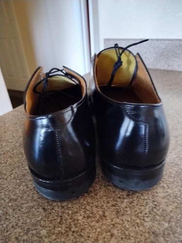 Vintage 1992 Craddock Terry Black Leather Oxfords Shoes Size 10.5 R Made in USA - Picture 6 of 8