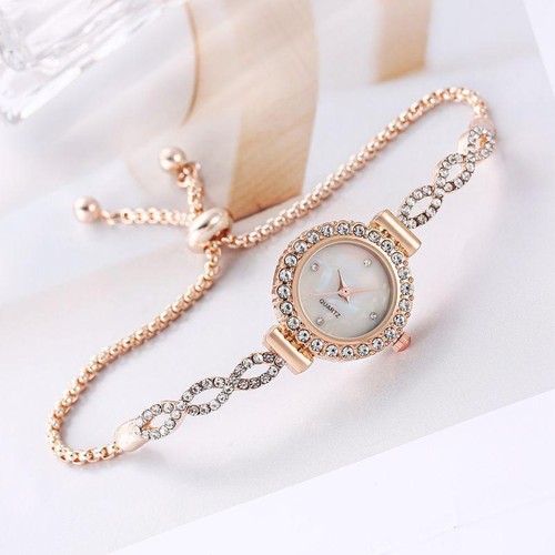 Elegante reloj pulsera de cuarzo para mujer, esfera pequeña, regalo perfecto para lujo - Imagen 25 de 27