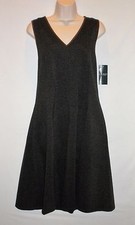 NWT $169 - LAUREN RALPH LAUREN Sleeveless Ponte Dress, Dark Gent Heather, LARGE
