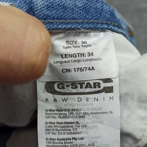 G-Star RAW ARC-3D-TAPERED Womens Jeans W30 L34 Blue Distressed Ankle 7/8 Twisted - Picture 7 of 14