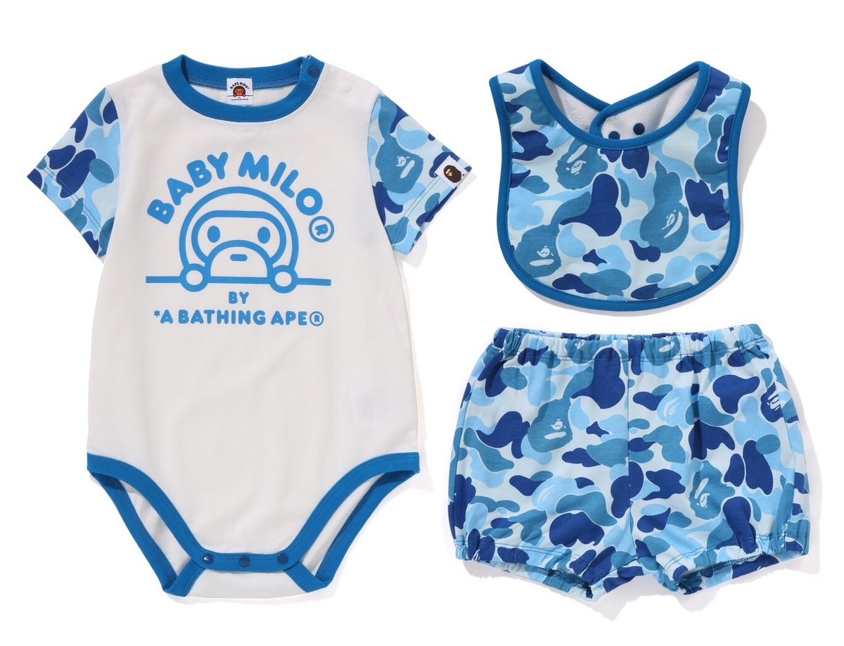 超美品⭐️BAPE KIDS BABY MILO ベビー服セット80cm正規品 A BATHNIG APE BAPE KIDS BABY MILO FRIENDS BABY GIFT SET w/ Gift