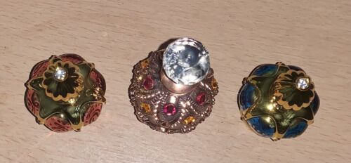 Parfum Deko Flaschen 2 3/4"-3 1/2" 3er Set Bohemian Style wunderschön - Bild 2 von 15
