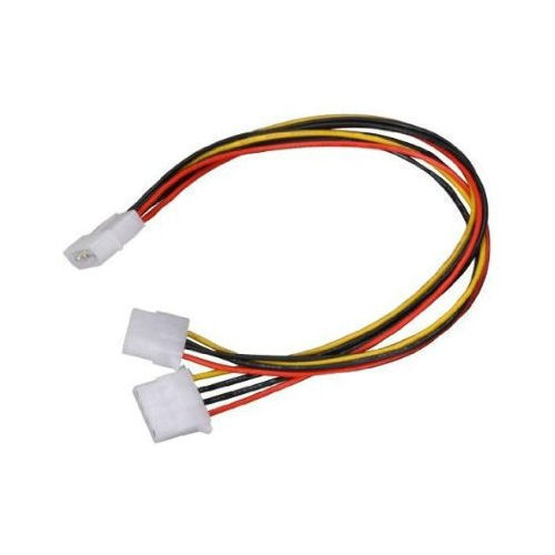 CB-Y8 8in 4Pin Molex (Male) to Dual 4Pin Molex (Female) Y Splitter Cable