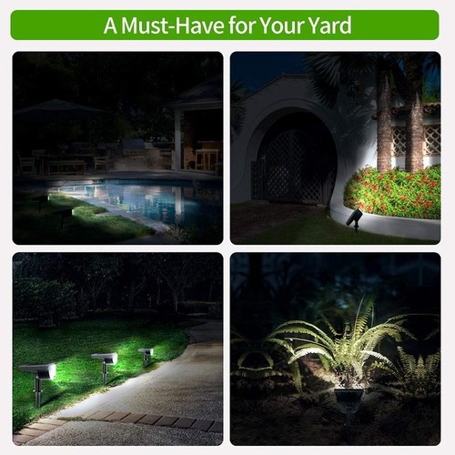32 LED Landscape Light Solar Powered Outdoor Garden Path Lawn Lamp Waterproof US - Picture 9 of 12