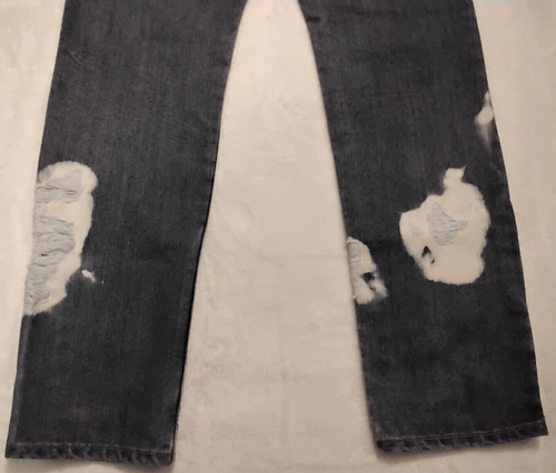 Lucky Brand Denim Jeans Billy Strait Kids Retro Distressed Fringed Size 20   - Picture 5 of 11