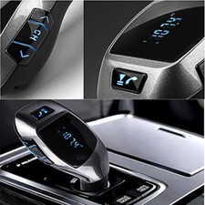 Bluetooth Car Kit FM Transmitter Handsfree LCD MP3 Player For iPhone 8 X 7 6 6S