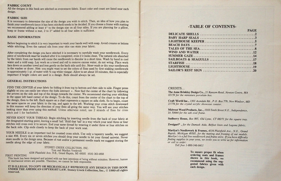 Tales Of The Sea Samplers Cross Stitch Pattern By Stoney Creek - Image 2 of 4