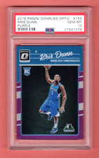 KRIS DUNN 2016-17 PANINI DONRUSS OPTIC PURPLE PRIZM ROOKIE RC PSA 10 GEM TWOLVES