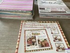 12x12 Scrapbook Paper Huge Lot, 650 Pages! Assorted Colors And Designs See Pics!