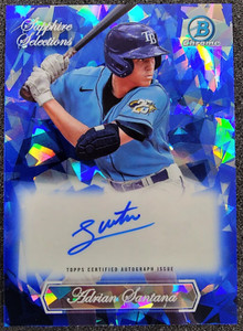2023 Bowman Draft Sapphire Selections Adrian Santana SSP #SSA-AS