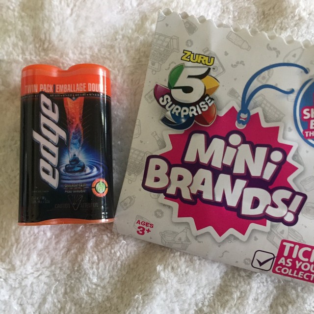 Zuru 5 Surprise Mini Brands Mens Edge Shaving Cream Twin Sensitive Skin
