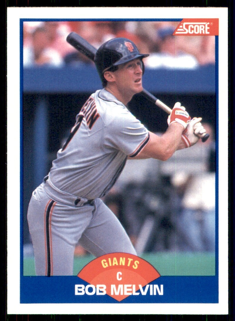 1989 Score #617 Bob Melvin