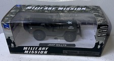 1/32 Diecast Jeep Willys U.S.A. Army Green Model Car NIB