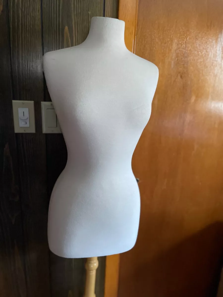 Female Ivory Jersey Dressmaker Mannequin Display Body Form Size 8-10