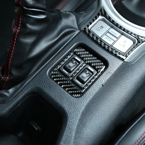 For Toyota 86 / Subaru BRZ 2012-2019 Carbon Fiber Seat Heat Button Cover Trim - Bild 7 von 17