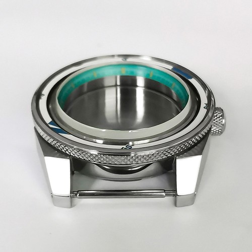 Für NH35/36 Uhrwerk 43mm Gehäuse Edelstahlgehäuse hellblau Innenschatten - Bild 6 von 17