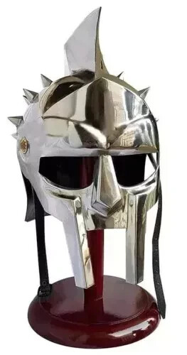 Casco de armadura de gladiador romano réplica de película casco de caballero espartano casco regalo - Imagen 2 de 3