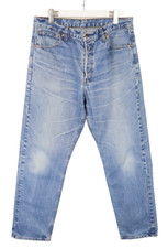 LEVI'S 522 02 Jeans Men's W36/L32 Slim Fit Whiskers Faded Blue