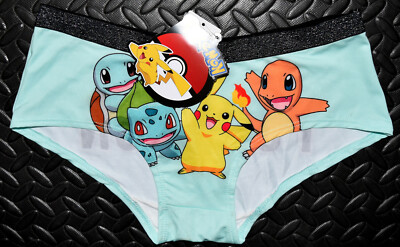 Pokemon Slips Pikachu Squirtle Charmander Höschen Damen UK Größe 6 bis 20
