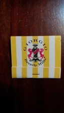 Giorgio Beverly HIlls CA Boutique Shop Matchbook Unstruck Rodeo Drive c1970’s