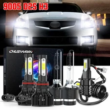 For Nissan Maxima 2004 2005 2006 HID/LED Headlight High Low +Fog Light Bulbs Kit