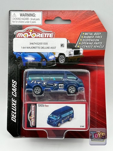 NEW Majorette Deluxe Cars Toyota Hiace Van 1:64 216C Rubber Tires , Suspension - Picture 3 of 7