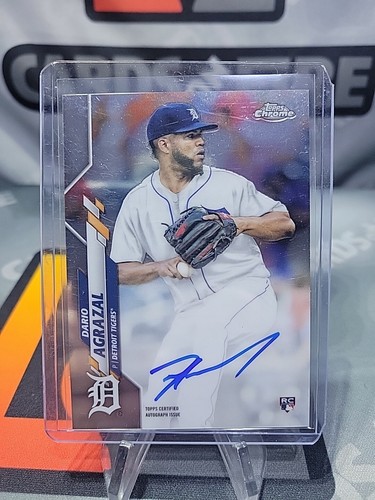 2020 Topps Chrome Dario Agrazal RC Auto Rookie Autograph Detroit Tigers #RA-DA - Bild 1 von 2