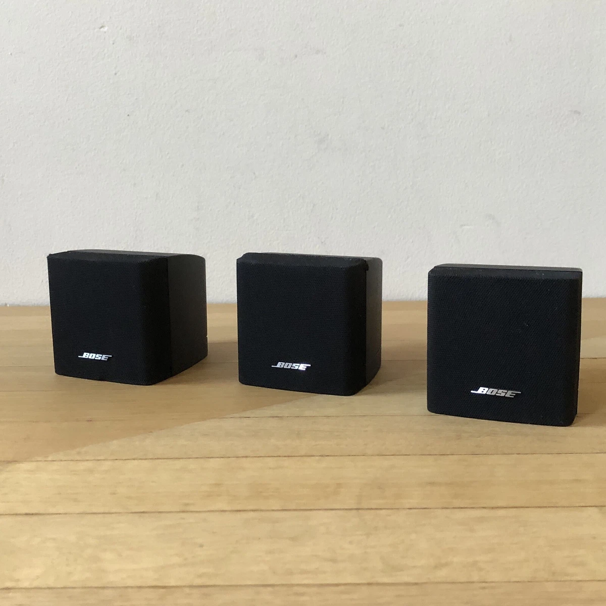 3 BOSE Acoustimass Single Cube Satellite Surround Sound Speakers