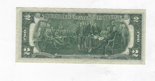 US $2 JEFFERSON BILL CIRCULATED SERIES 1976 CRISP - Picture 2 of 2