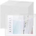 100 Pcs Clear Envelopes with Snap Button Closure A4 Letter Size Plastic Envelope