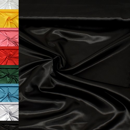 MAGAM-Stoffe "Estelle" Satin glänzend einfarbig uni ideal für Kleidung Meterware - Bild 39 von 40
