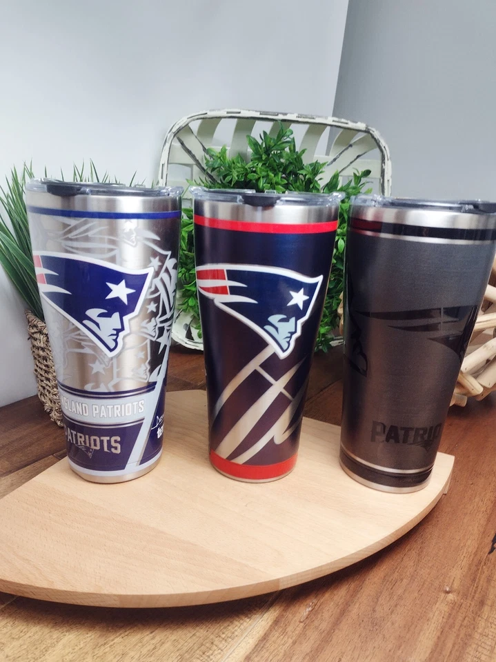 Stainless Steel Tumbler - New England Patriots NFL - PICK YOUR STYLE TUMBLER - Image 2 of 4