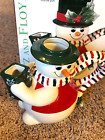 New ListingFitz and Floyd Holiday Snowman Cocoa Pot New Missing Hat