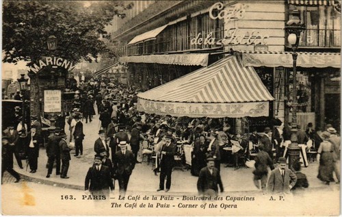 CPA AK Paris 9e - Le café de la Paix (80201)