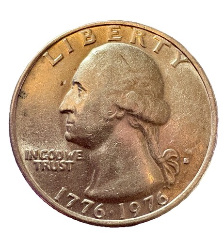 Rare Bicentennial Quarter Filled D Mint Mark & "in COD". & Error In The E - Picture 4 of 7