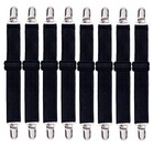 Adjustable Bed Sheet Straps Clips - Heavy Duty Fitted Sheet Holder, 8 Pack