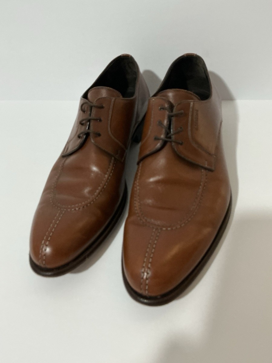 Atestoni Men Brown Leather Dress Shoes Dress Shoes For Men  display picture 1