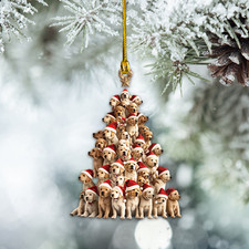 Personalized Labrador Retriever Dog Hanging Ornament, Funny Dog Ornament Gift