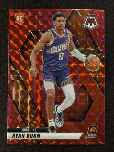 Ryan Dunn Rookie Card RC 2024-25 Mosaic Basketball Red Mosaic Prizm #233