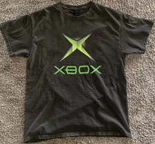 Original Xbox logo green black tee - Vintage Gaming Shirt Y2k Xbox 360 retro